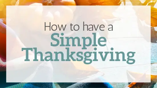 simple thanksgiving