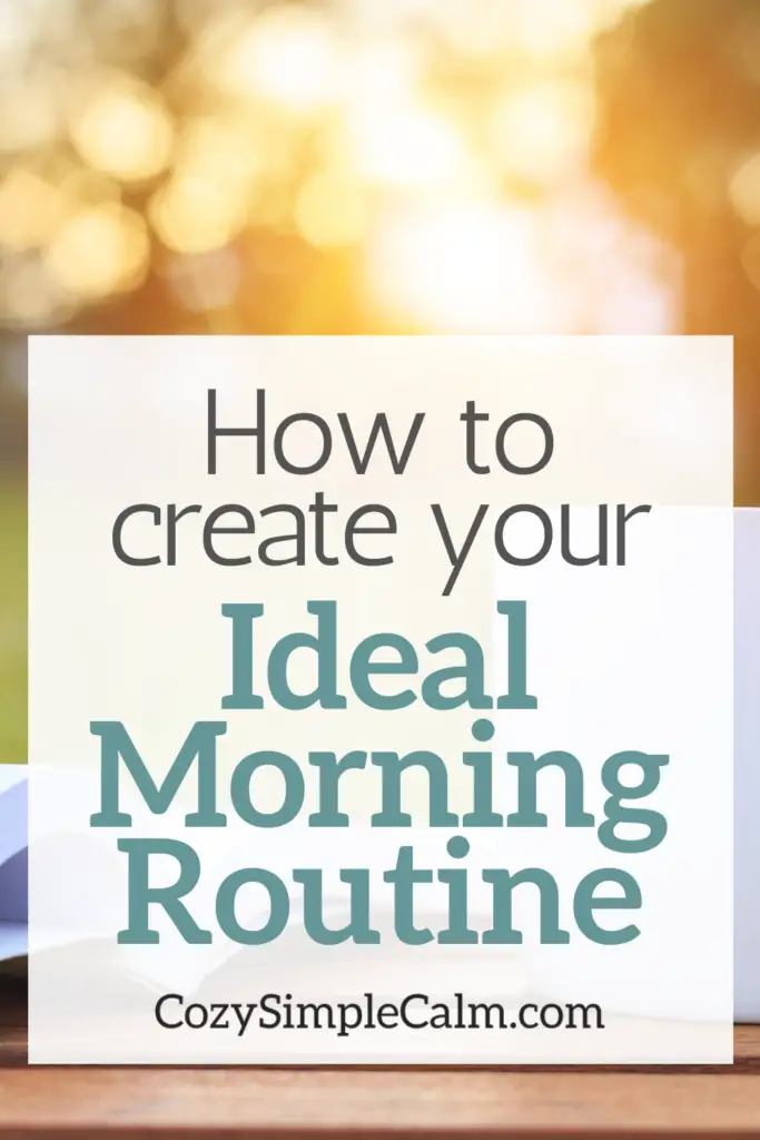 ideal morning routine