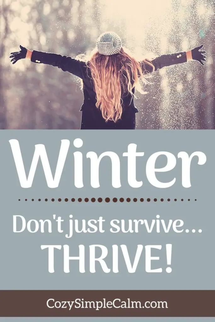 Pinterest pin - Winter. Don't just survive...thrive