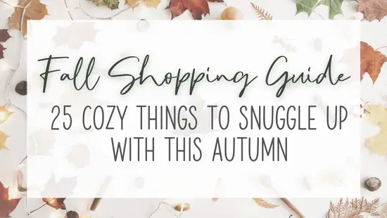 Fall Shopping Guide: 25 Cozy Things to Snuggle Up with this Autumn