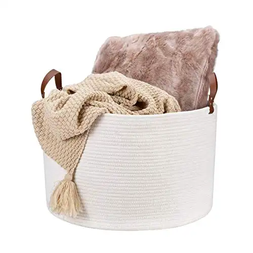 Cotton Rope Blanket Basket, Large