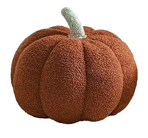 Plush Pumpkin Pillow, 13"