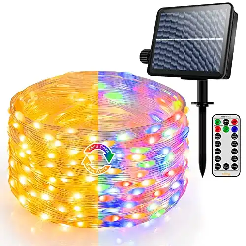 Solar Fairy Lights, Outdoor / Waterproof, 80FT 240LED with Remote