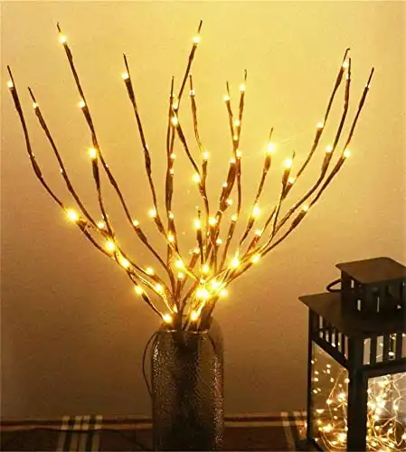 Lighted Artificial LED Branch Lights with Timer