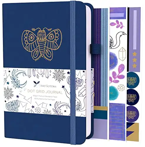 Vivid Scribbles Dotted Journal